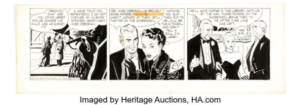 Alex Raymond Rip Kirby Daily Comic Strip Original Art dated 12-13-50 (King Features Syndicate, 1950). | Heritage