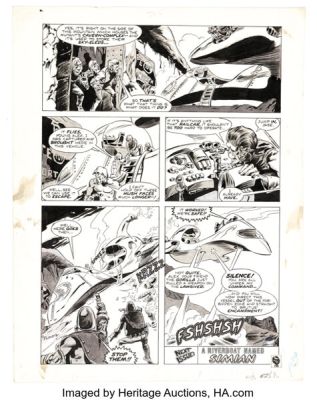 Mike Ploog and Frank Chiaramonte Planet of the Apes #3 Story Page 25 Original Art (Marvel, 1974). | Heritage