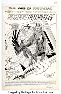 Cynthia Martin Web of Spider-Man Annual #4 Splash Page 1 Original Art (Marvel, 1988). | Heritage