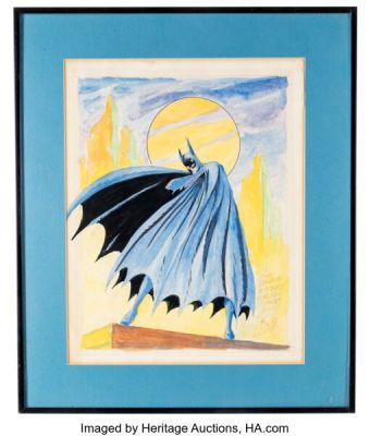 Bob Kane - Batman Specialty Illustration Original Art (1981). | Heritage