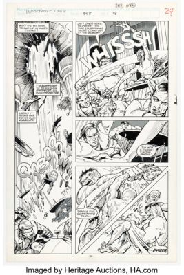 Jeff Purves and Marie Severin The Incredible Hulk #358 Story Page 18 Original Art (Marvel, 1989). | Heritage