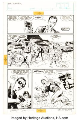 Mike Zeck and John Beatty Epic Graphic Novel: The Punisher -- Return to Big Nothing Story Page 5 Original Art (Marvel/Epic, 1989). | Heritage