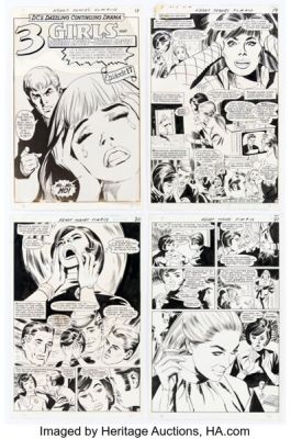 Jay Scott Pike and George Roussos Secret Hearts #118 Complete 15-Page Story Original Art (DC, 1969). (Total: 15 Original Art) | Heritage