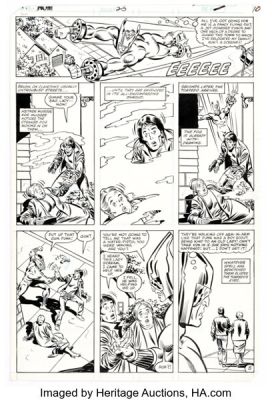 Sal Buscema and Joe Sinnott Rom #23 Story Page 8 Original Art (Marvel, 1981). | Heritage