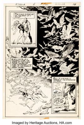 Nestor Redondo and Joe Kubert Rima #6 Story Page 10 Original Art (DC, 1975). | Heritage