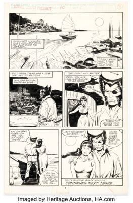 John Buscema Marvel Comics Presents #40 Wolverine as Patch Story Page 8 Original Art (Marvel, 1989). | Heritage