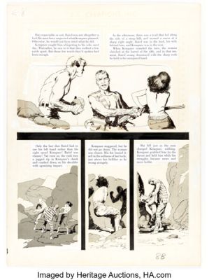 Al Williamson, Angelo Torres, and Frank Frazetta Crime Illustrated #3 Unpublished Story Page 8 Original Art (EC, 1956). | Heritage