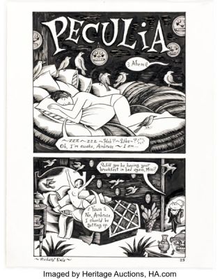 Richard Sala Evil Eye #3 Peculia Story Page 1 Original Art (Fantagraphics, 1999). | Heritage