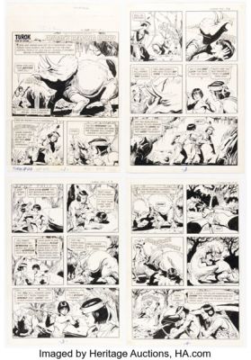 Jack Sparling Turok, Son of Stone #124 Complete 12-Page Story Original Art (Gold Key, 1979). (Total: 12 Original Art) | Heritage