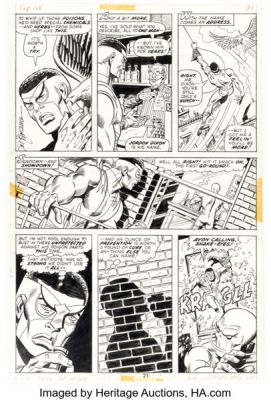 Sal Buscema and John Verpoorten Captain America #158 Story Page 14 Original Art (Marvel, 1973). | Heritage