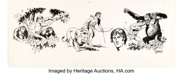 John Severin - Tarzan Illustrations Original Art (c. 1970s). | Heritage