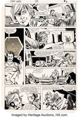 Walt Simonson and Tom Palmer Star Wars #59 Story Page 5 Original Art (Marvel, 1982). | Heritage