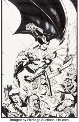 Simon Bisley Batwing #16 Cover Original Art (DC, 2013). | Heritage