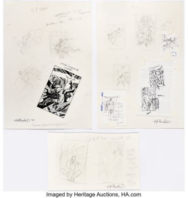 Bill Reinhold Batman: Legends of the Dark Knight #154 and #155 Preliminaries Original Art Group of 3 (DC, 2002). (Total: 4 Items) | Heritage