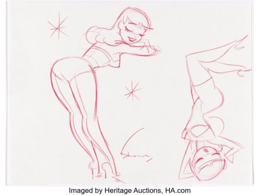 Shane Glines - Pin-Up Model Sketches Original Art (undated).