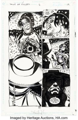 Steve Pugh Preacher Special: Saint of Killers #4 Story Page 19 Original Art (DC, 1996).
