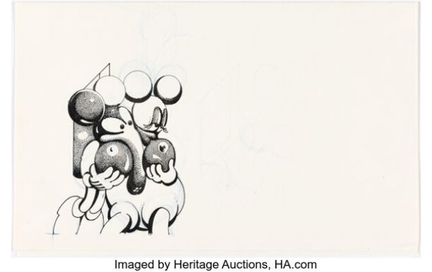 Victor Moscoso - "Psychedelic Mickey" from Zap Comix Illustration Original Art (undated). | Heritage