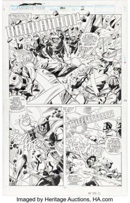 Walt Simonson and Al Milgrom Fantastic Four #350 Story Page 2 Original Art (Marvel, 1991). | Heritage