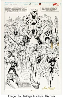 Mark Bagley and Larry Mahlstadt The New Warriors #11 Splash Page 19 Original Art (Marvel, 1991). | Heritage