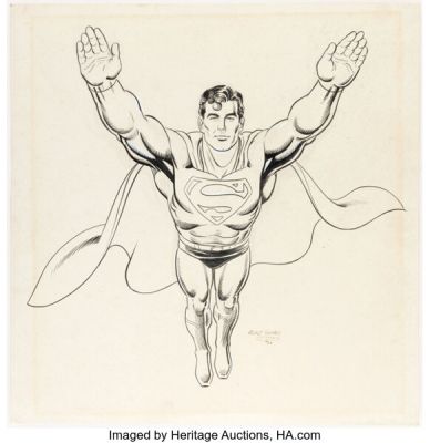 Curt Swan - Superman Illustration Original Art (1972). | Heritage