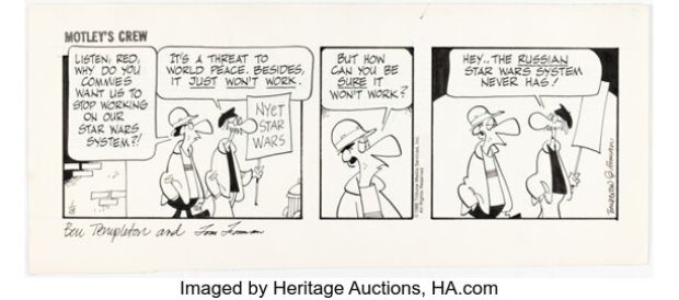 Ben Templeton Motley’s Crew Daily Comic Strip Original Art dated 1-18-86 (Tribune Media, 1986). | Heritage