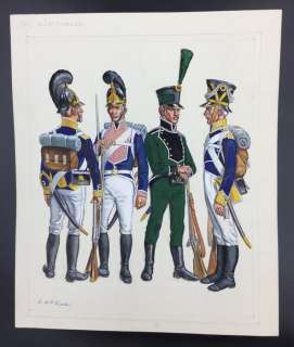 Funcken, Fred - Dessin original couleur - WÃ¼rtemberg Infanterie - (1969) | Catawiki