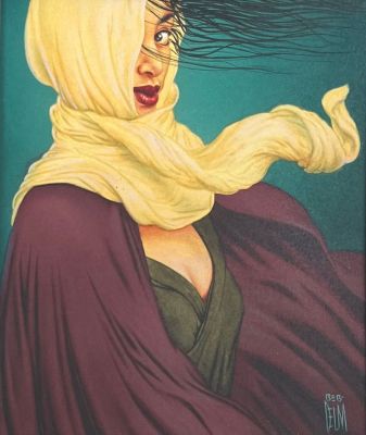 Beb Deum (Bertrand Demey Dit, Né En 1960) | Femme au foulard jaune | misc / divers