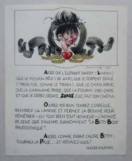 René Hausman - Originele tekening in kleur - Zunie - (1997) | Catawiki