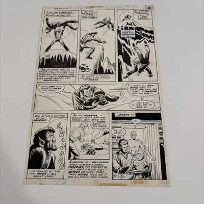 Werewolf By Night #38 Original Art Don Perlin Bronze Age Horror One Of A Kind | eBay US