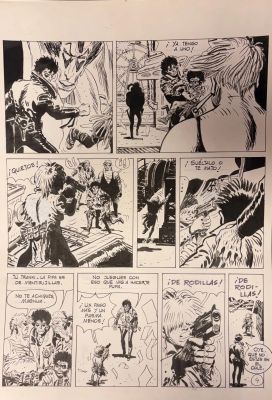 Abuli Et Genies... | Lot 1 - Abuli et Genies - Alex Magnum, planche n°4 à l’encre... | Tessier Sarrou