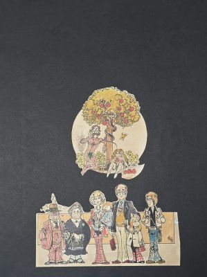 Disegno originale Magnus/ Romanini Manifesto pubblicitario Gexa, anni 80 | Venere Comic Art