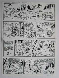 Suske en Wiske - Originele pagina (p.22) - De koning drinkt - (1973) | Catawiki