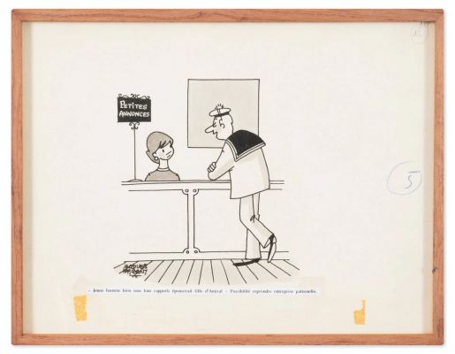 Jacques Faizant... | Lot 14 - Jacques FAIZANT (1918-2006) Jeune homme bien sous tous... | Drouot Estimations