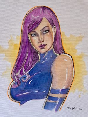 Marc Holanda | Psylocke 9x12 | Raremarq (Buy It Now)