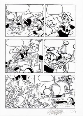 GIORGIO CAVAZZANO - Tavola Disney Paperinik e la Fattoria (in)sostenibile p.24 | eBay Europe (Buy It Now)