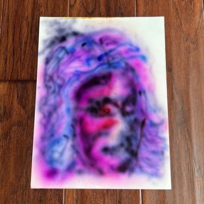 JERRY GARCIA Original Airbrush Artwork From His Former Wife With a Signed COA | eBay US (Buy It Now)