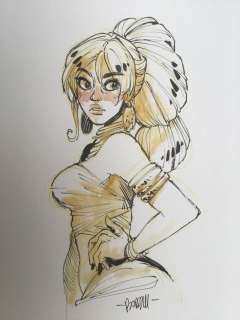 Barbucci, Alessandro - Dessin original couleur - EkhÃ¶ monde miroir | Catawiki