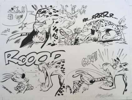 Munuera - Planche originale - Marsupilami | Catawiki