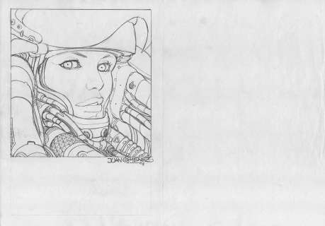 Juan Gimenez (Argentina, 1943) | Pilot (Leo roa): preliminary Pencil | Corner4art