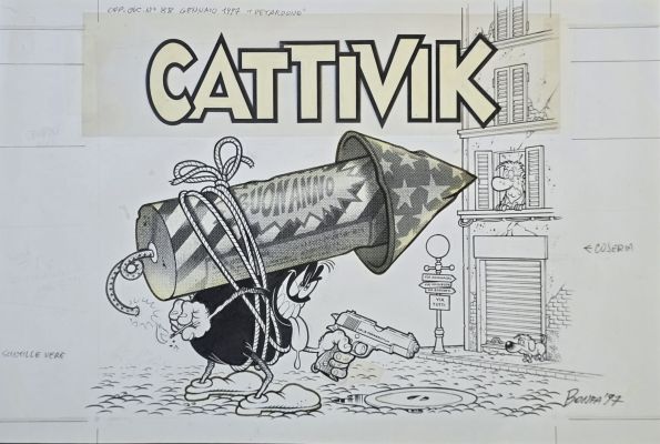 Copertina originale Massimo Bonfatti Cattivik n. 88 | Venere Comic Art