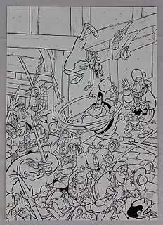 Hanco Kolk - Gilles de Geus - Originele Cover - Gilles de Geus - Integraal 2 - Format A3 - (2019)