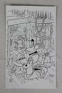 Hanco Kolk - Gilles de Geus - Originele tekening van prent - Voor de luxe integraal deel 1 - Size 29.5 x 18 cm - (2019) | Catawiki