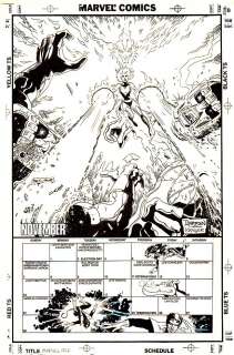 Darren Auck - marvel age issue 131 page back cover (1993)