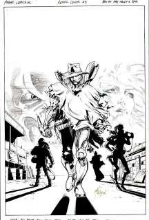 Matt Haley - heroes reborn: rebel issue 1 page cover (1999)