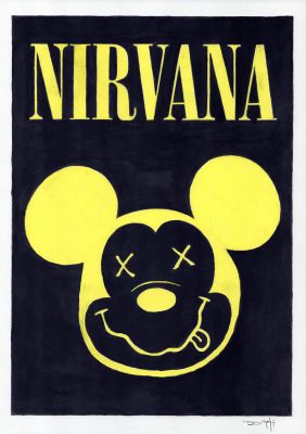 Mickey “Nirvana Tribute” – Hand Signed | Corner4art