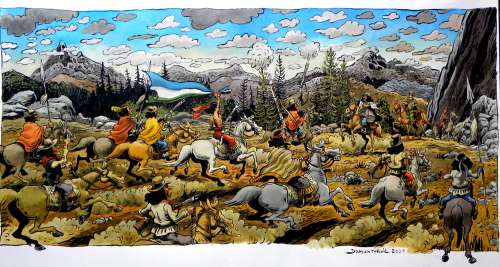 Nicolas Dumontheuil - « Roi des Mapuche » – Panoramique intérieur étui Coffret