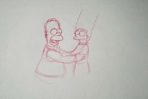 "The Simpsons" - Original Drawing - - Matt Groening - (1988/2020) | Catawiki