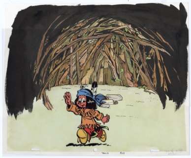 Belvision - Original Background - Yakari - cello de présentation - (2007) | Catawiki