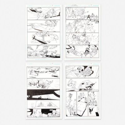 Gustavo Vazquez | Suicide Squad War Crimes Special #1 Story Pages 26, 27, 29, and 30 Original Art (DC Comics, 2016) | Landry Pop Auctions