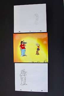 "Mother Goose and Grimm"(Grimmy) - Set - Original Animation Production Cel with Drawing - by Mike Peters - (1992/1991)